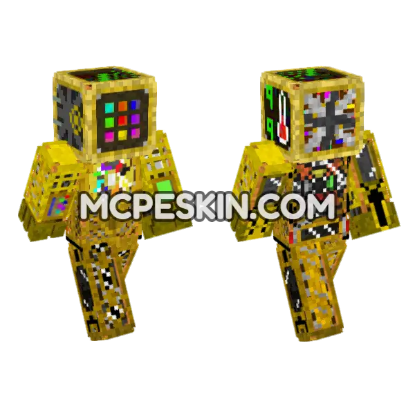 Prototype X 1 Minecraft Bedrock skin, front and back