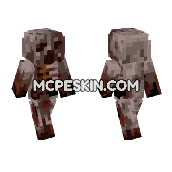 Puker Skin Minecraft Bedrock skin, front and back