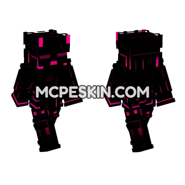 Pulse Skin Minecraft Bedrock skin, front and back