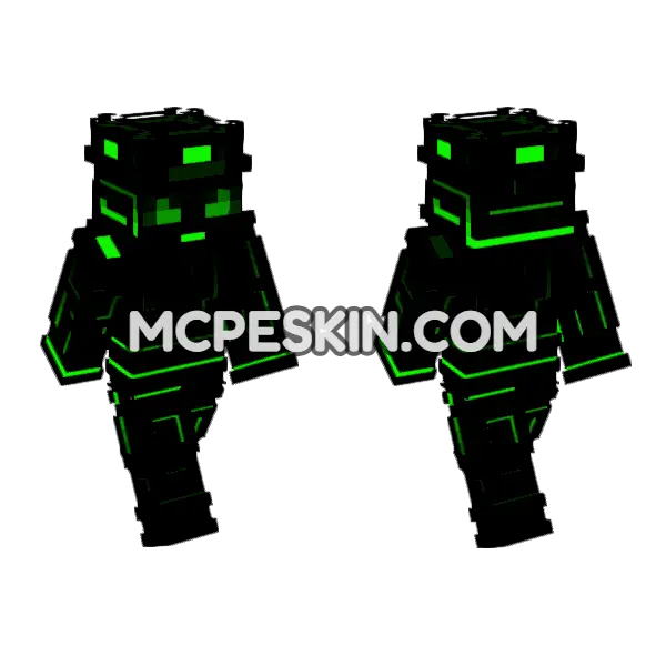 Pulse Skin Minecraft Bedrock skin, front and back