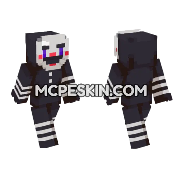 Puppet Master Minecraft Bedrock skin, front and back