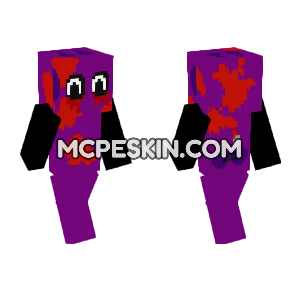 Purple Blob Monster, front and back