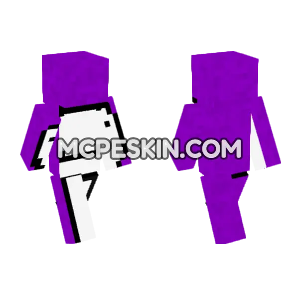 Purple Dream Skin Minecraft Bedrock skin, front and back
