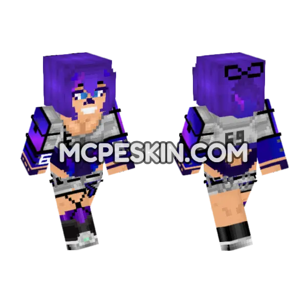 Purple Gradient Jersey Outfit, front and back
