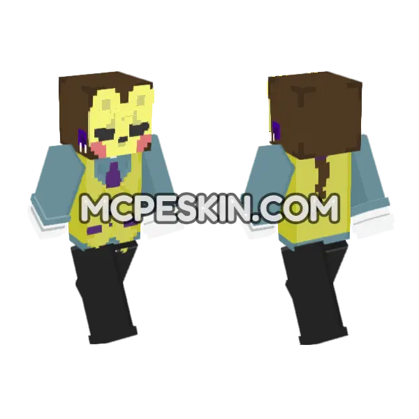 Purple Guy, front and back