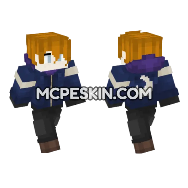 Purple Hooded Figure, front and back