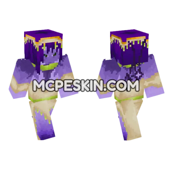 Purple Mage Robes, front and back