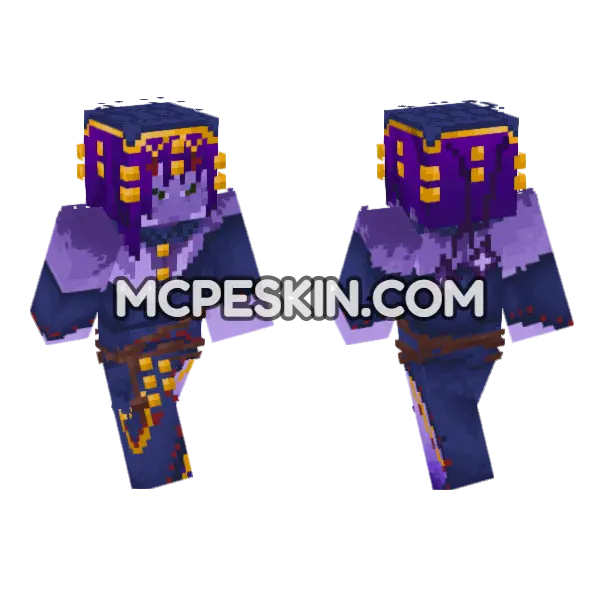Purple Mage Robes, front and back