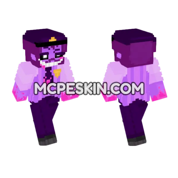 Purple Murderer Hat, front and back