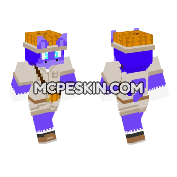 Purple Scarecrow With Pumpkin, front and back