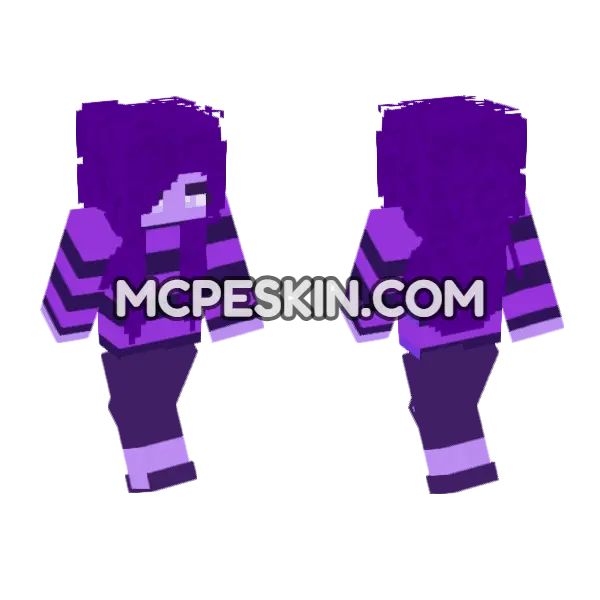 Purple Striped Outfit, front and back