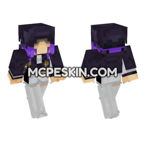 Purple Suit Gambler, front and back