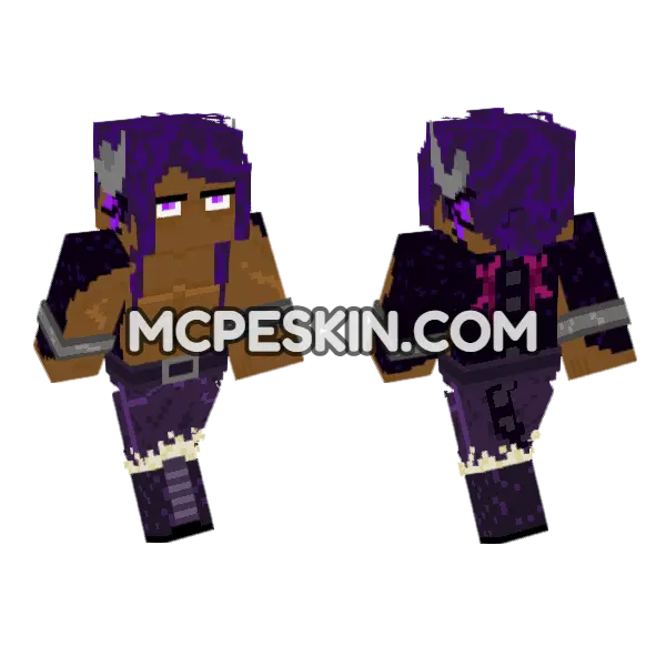 Purple Warrior Armor, front and back