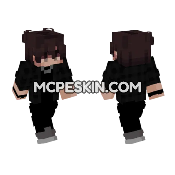PVP Skin 1 Minecraft Bedrock skin, front and back