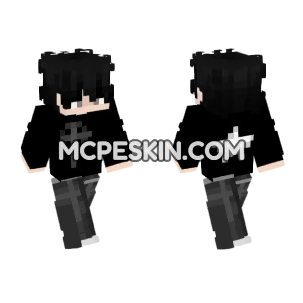 PVP Skin 11 Minecraft Bedrock skin, front and back