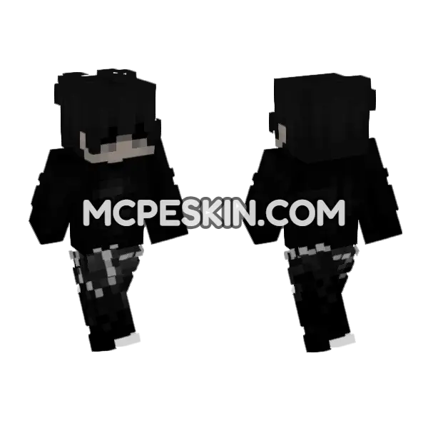PVP Skin 3 Minecraft Bedrock skin, front and back