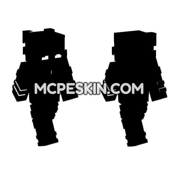 PVP Skin 4 Minecraft Bedrock skin, front and back