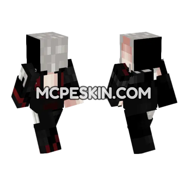 PVP Skin 5 Minecraft Bedrock skin, front and back