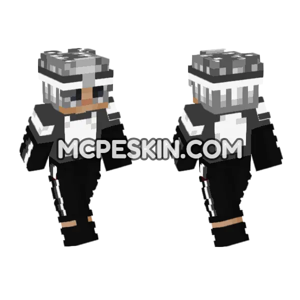 PVP Skin 9 Minecraft Bedrock skin, front and back
