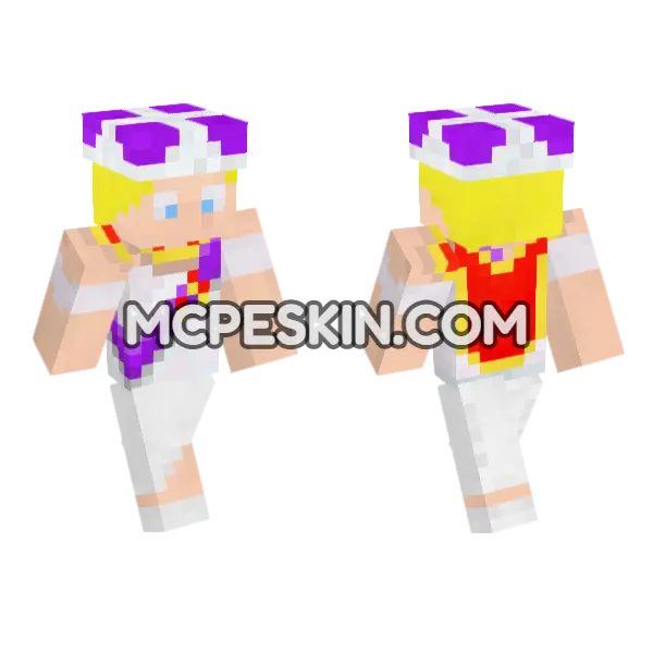 Queen Skin Minecraft Bedrock skin, front and back