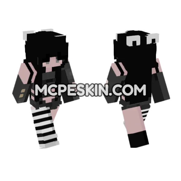 Quinn Minecraft Bedrock skin, front and back