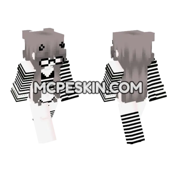 Rachel 6734356 Minecraft Bedrock skin, front and back