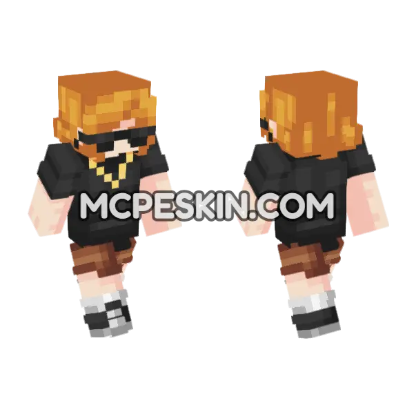 Rachel Minecraft Bedrock skin, front and back