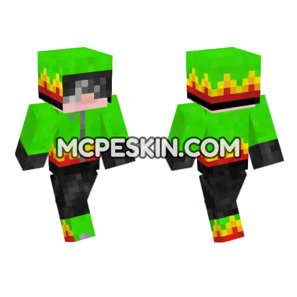 Racing Driver 2 Minecraft Bedrock skin, front and back