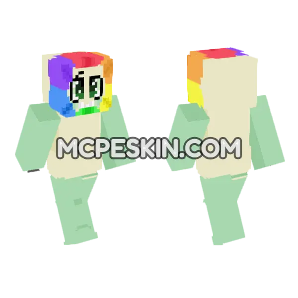 Rainbow Balloon Outfit, front and back