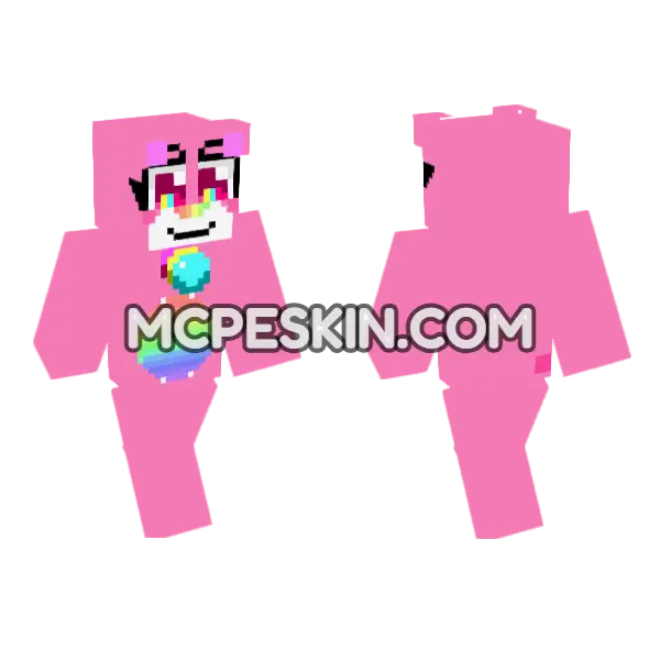 Rainbow Cheer Bear, front and back