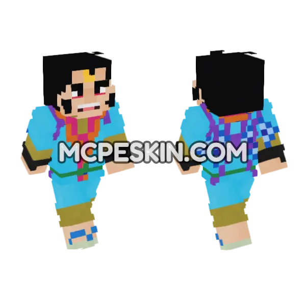 Raizo Minecraft Bedrock skin, front and back
