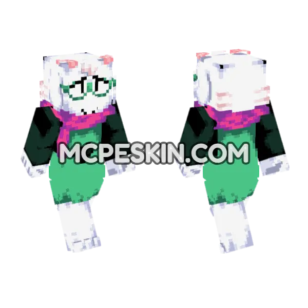 Ralsei Deltarune, front and back