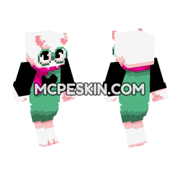 Ralsei Deltarune, front and back