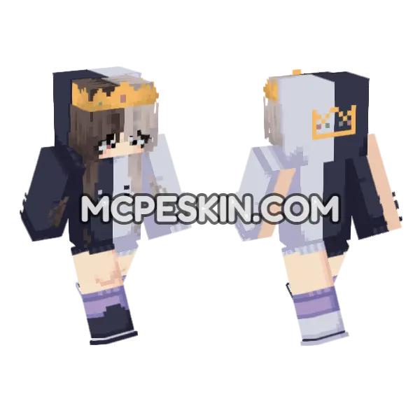 Ranboo Minecraft Skin Minecraft Bedrock skin, front and back