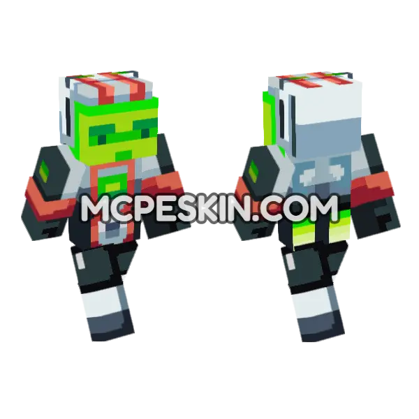 Realclass Pythonproject Tech Minecraft Bedrock skin, front and back