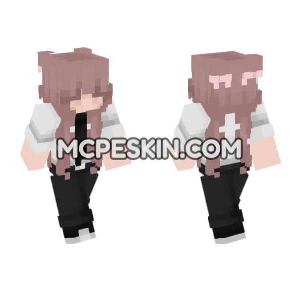 Really Minecraft Bedrock skin, front and back
