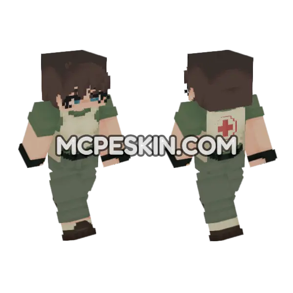 Rebecca Chambers Resident Evil, front and back