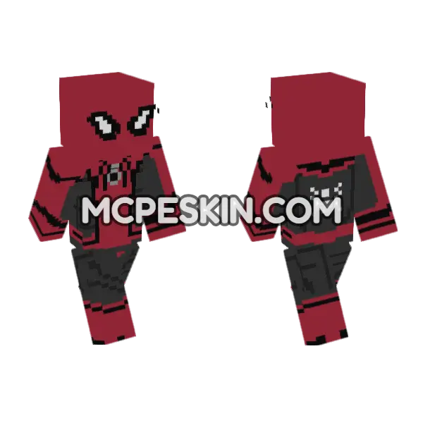 Red And Black Spider-Man Suit, front and back