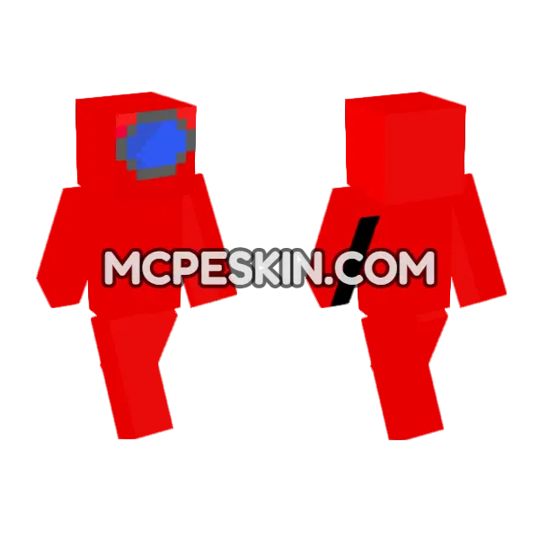 Red and Blue Imposter, front and back
