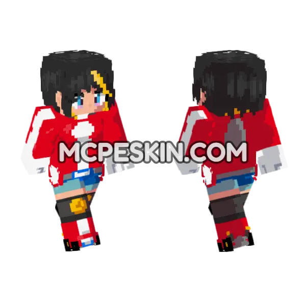 Red and Blue Racer Outfit, front and back