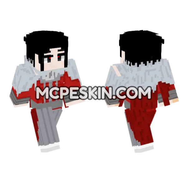Red and Gray Tracksuit, front and back