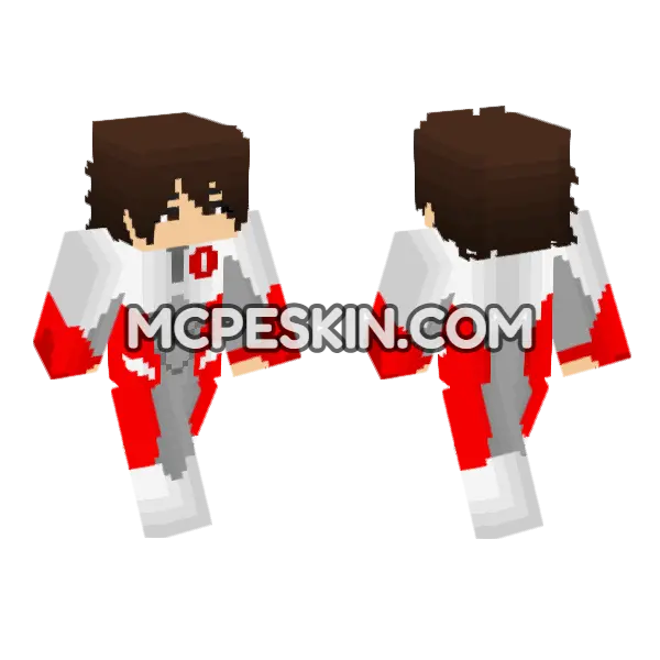 Red And White Warrior, front and back
