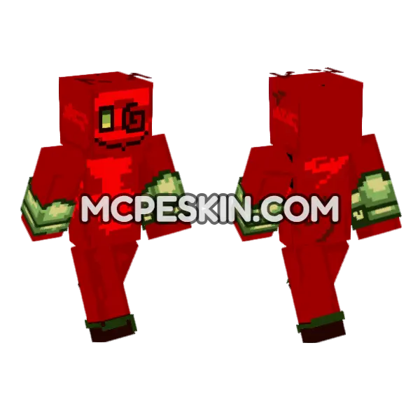 Red Demon Outfit, front and back