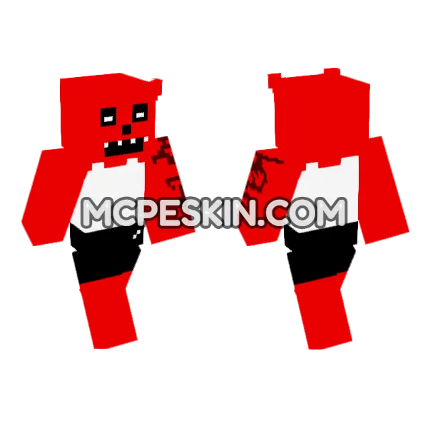 Red Demon Outfit, front and back