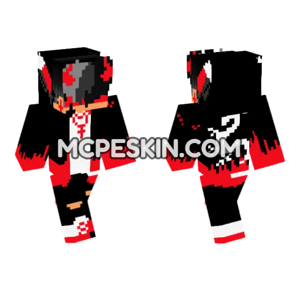 Red Dragon Hoodie, front and back