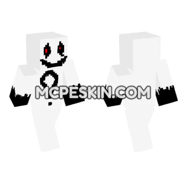 Red Eyed Question Mark, front and back