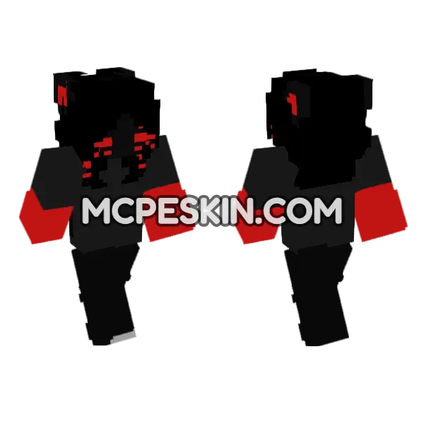 Red Eyed Shadow Figure, front and back
