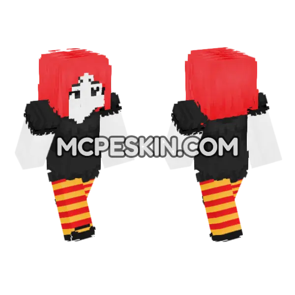 Red Haired Dragon Warrior, front and back