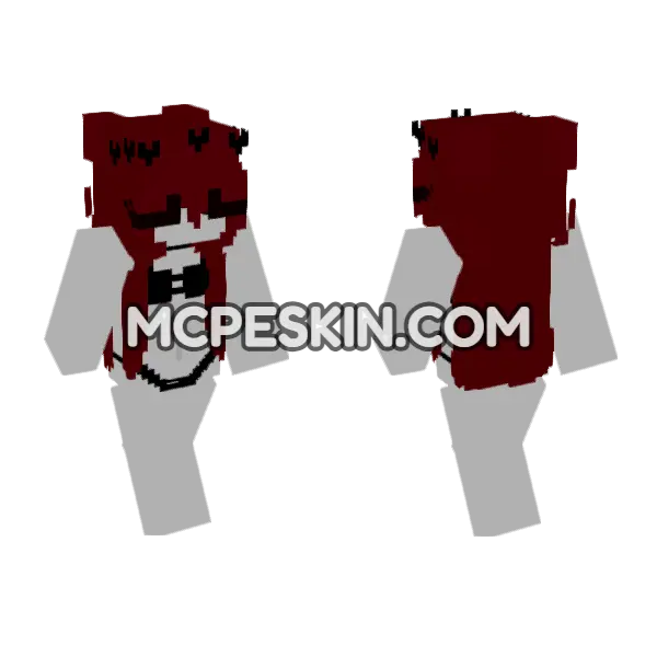 Red Haired Gentleman Minecraft Bedrock skin, front and back