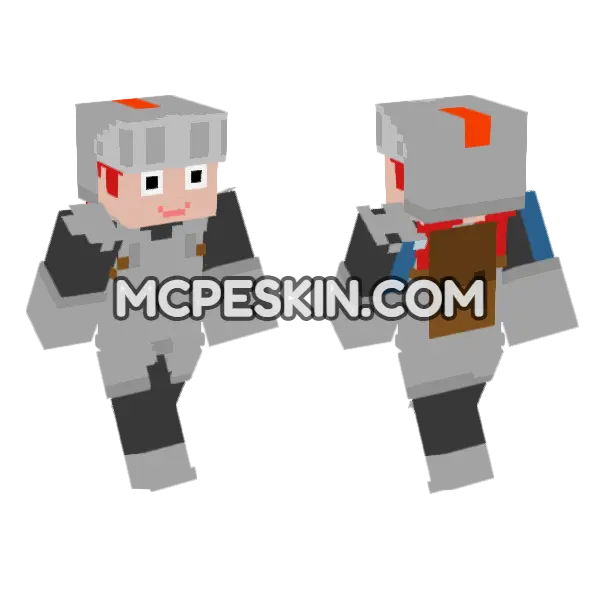 Red Haired Knight, front and back